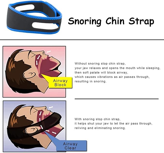 Soft breathable stretch fabric texture of anti-snoring sleep aid — skin-friendly material close-up