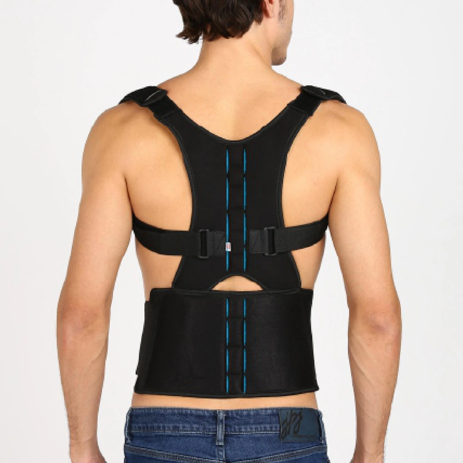 Posture corrector belt for back pain relief — breathable neoprene back support for men and women